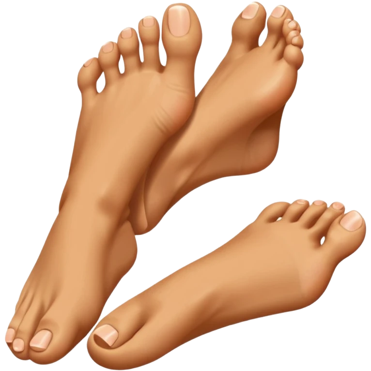 Toe flipping the middle toe emoji