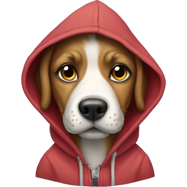 Dog with a hoodie  emoji