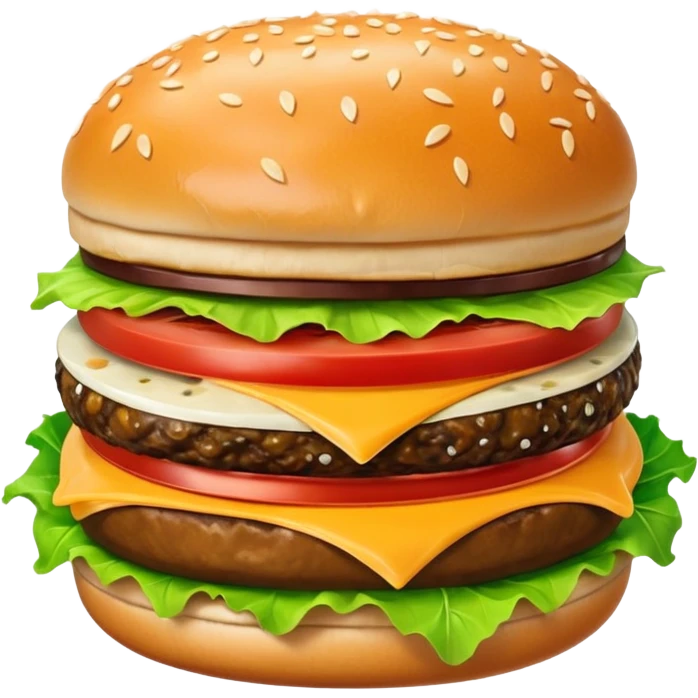 para cenar podemos comer hamburgesas emoji