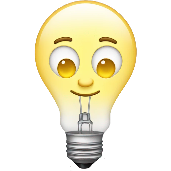 lightbulb toon emoji
