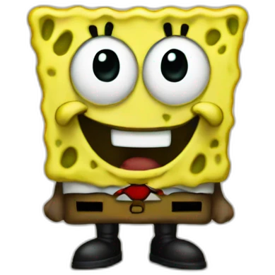 black spongebob emoji