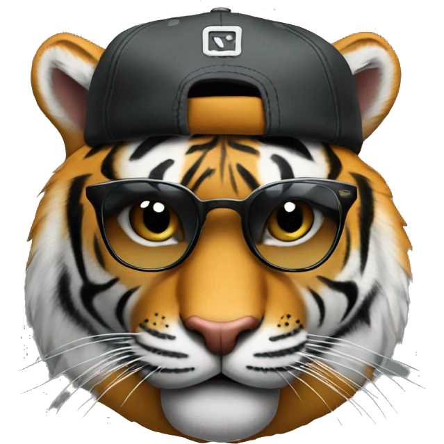 Tiger as rapper emoji