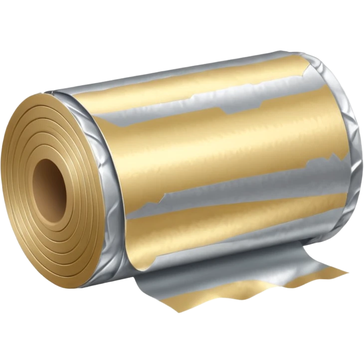 3 silver foil roll  emoji