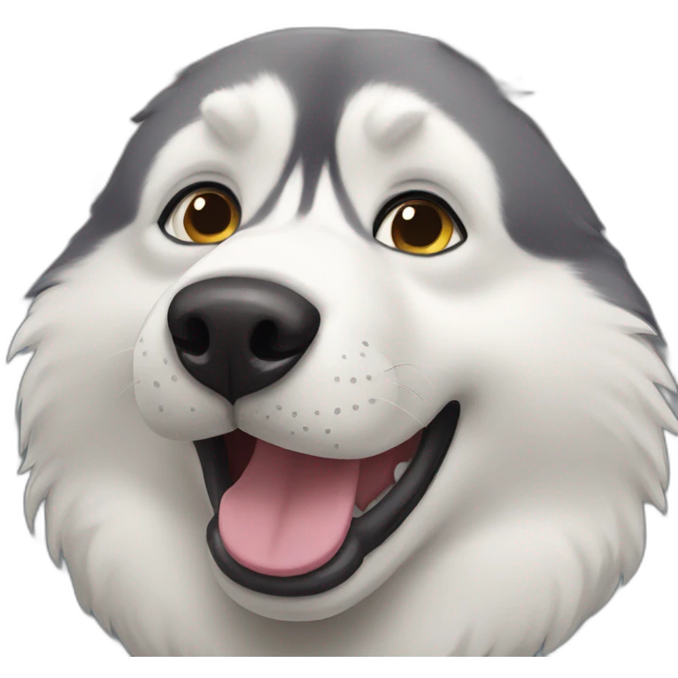 two husky emoji