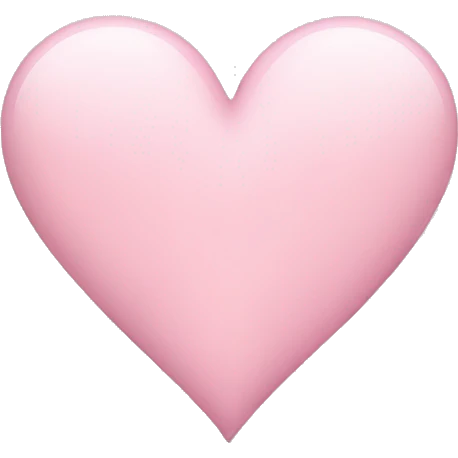 A light pink heart emoji