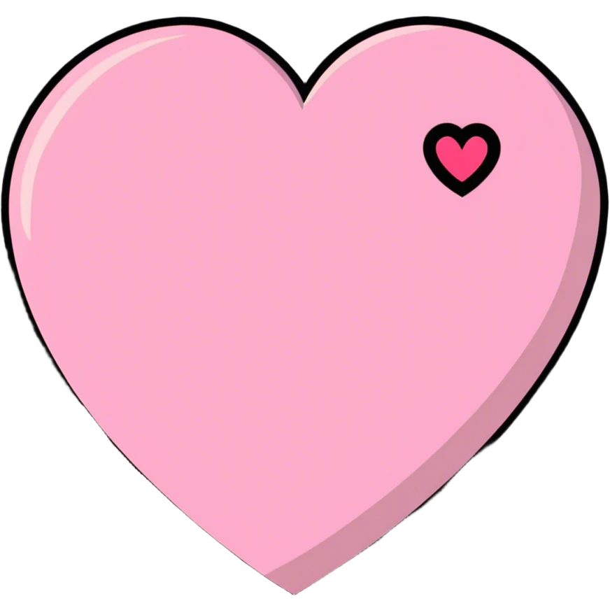 Pink heart emoji