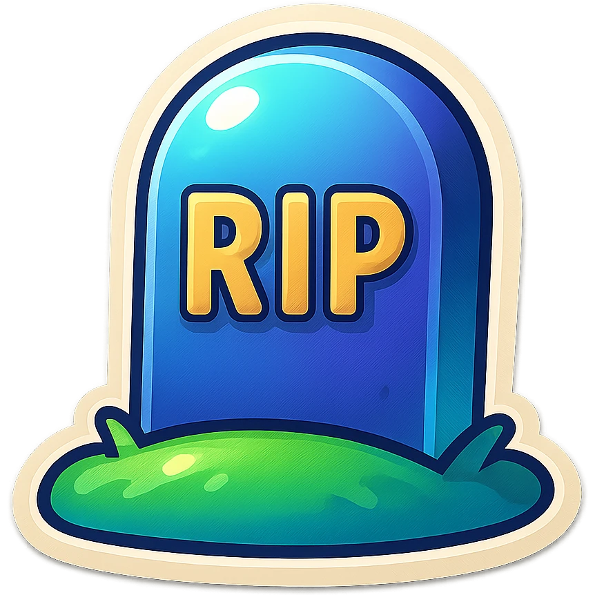 generate emoji of grave in retro old style  emoji
