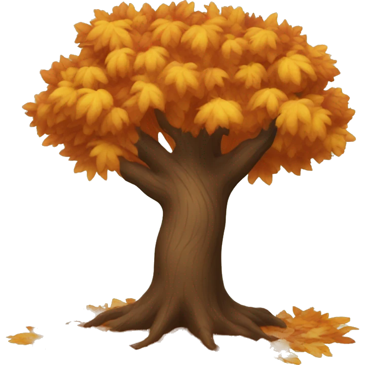 Fall tree emoji