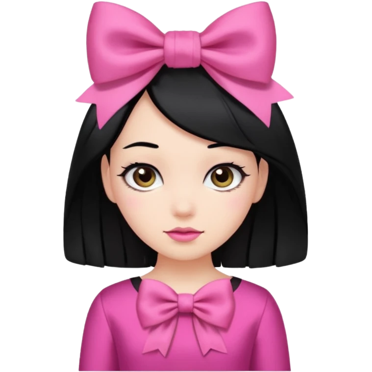 😴🎀عندها شعر اسود بس بشكل بنت emoji