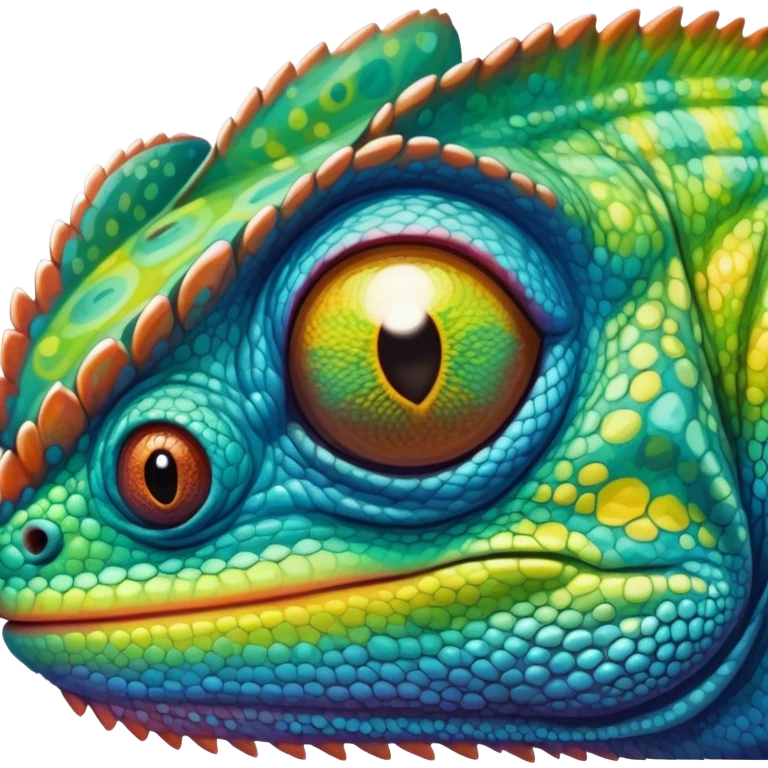 chameleon face emoji