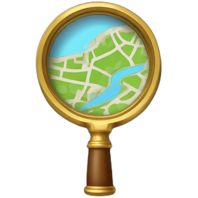 map magnifying glass emoji
