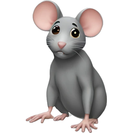 Mouse is sick and chilling at home emoji