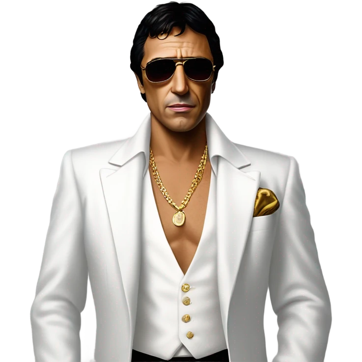 Tony Montana with 3 supermodels emoji