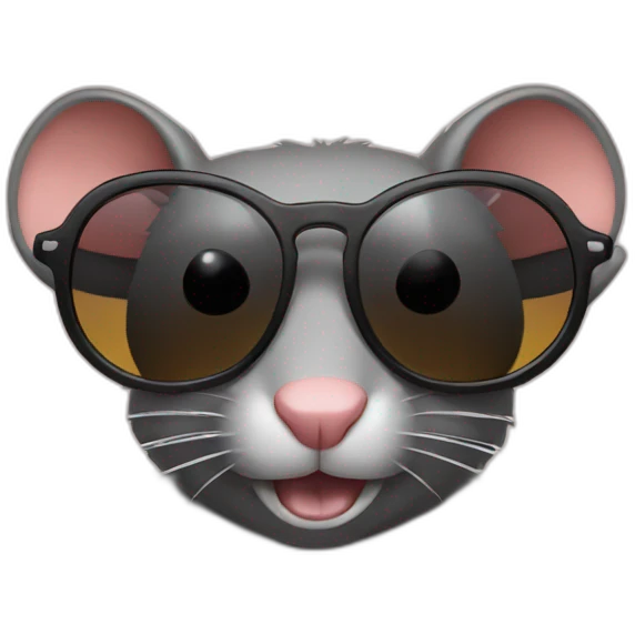 sunglasses rat emoji