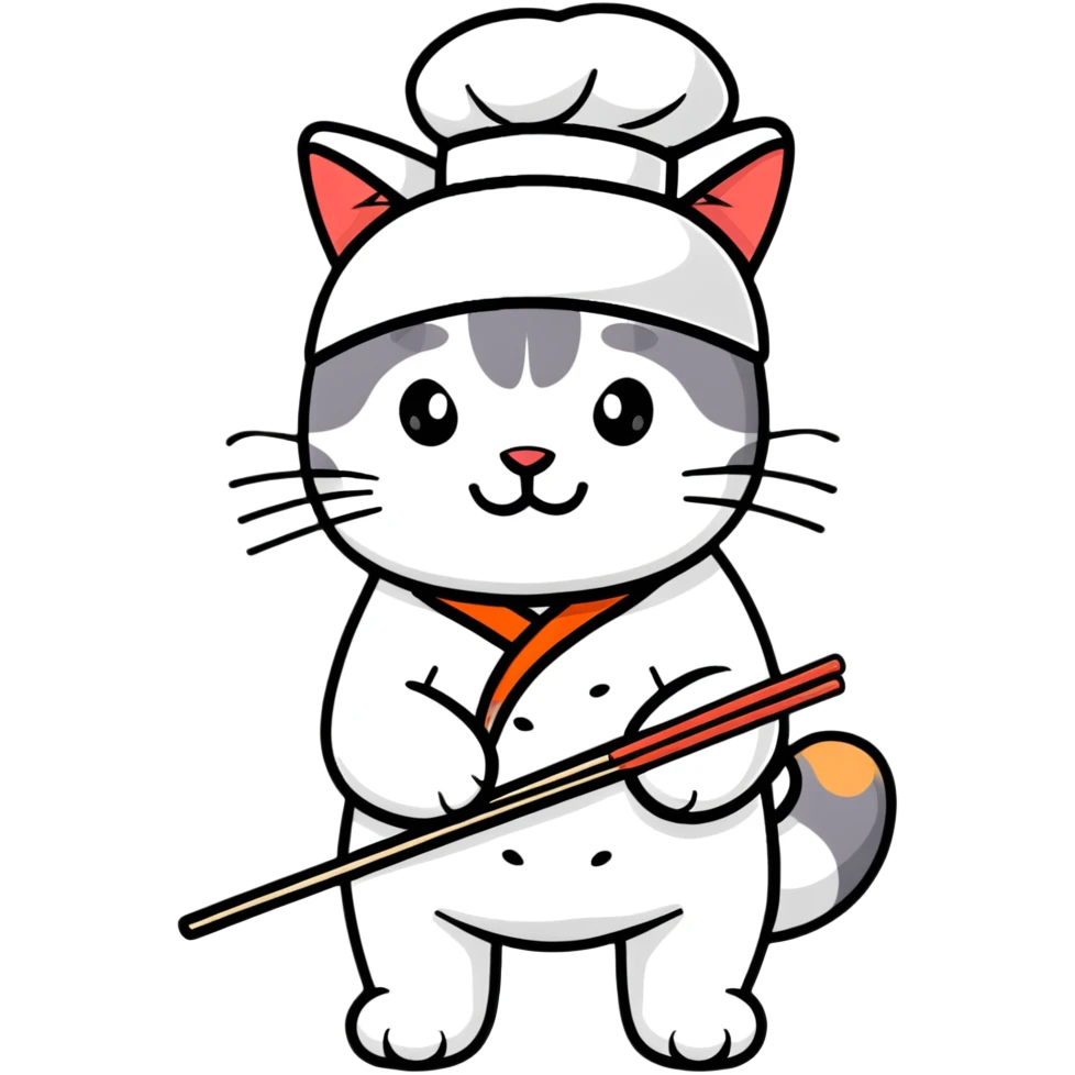Sushi cat emoji