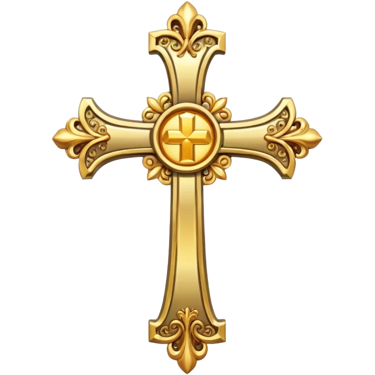 Golden cross emoji