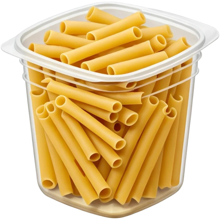 pasta in plastic container emoji