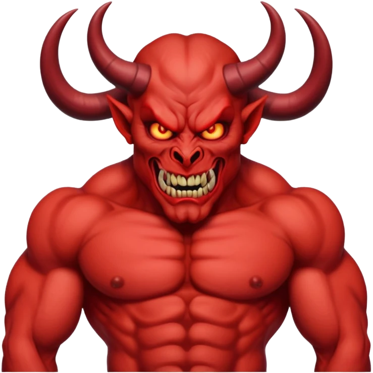 satan head and torso emoji