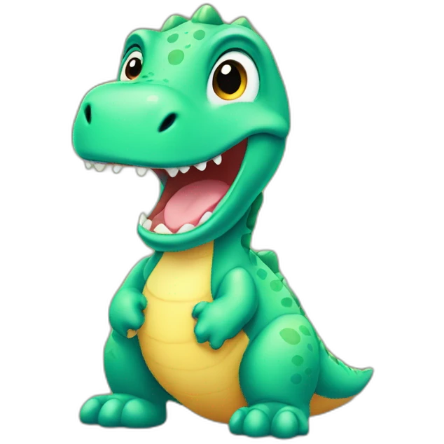 a baby dinosaur emoji
