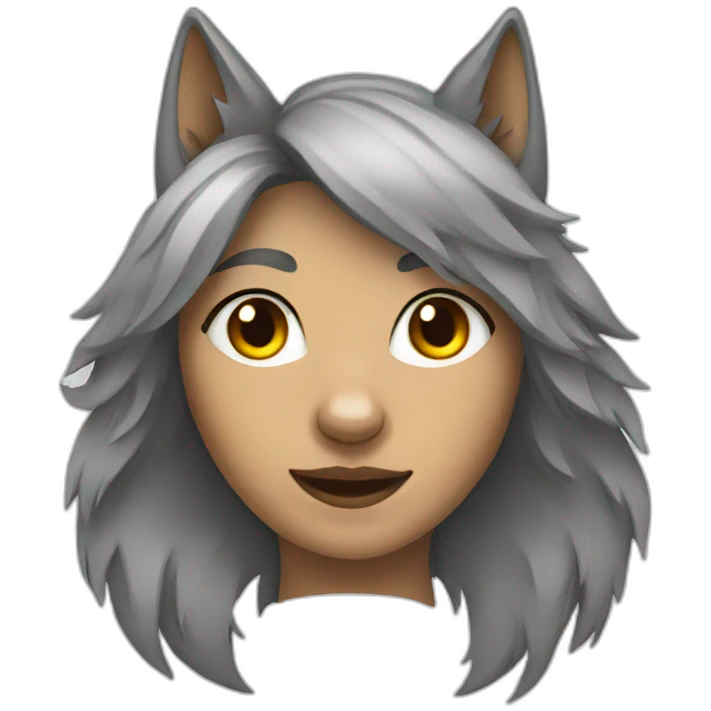 Female wolf  emoji