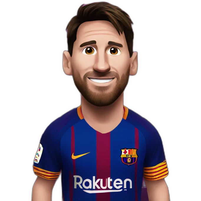 Messi at Barcelona emoji