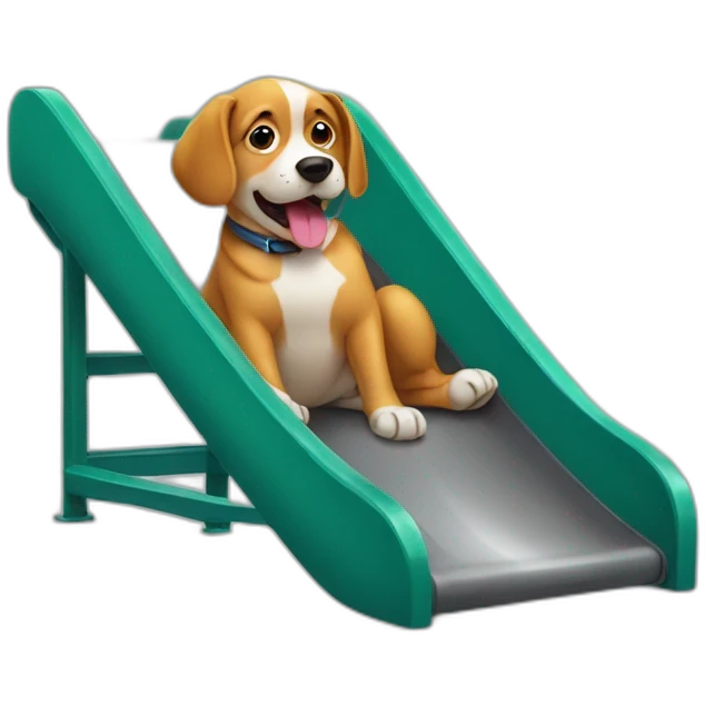 dog on a slide emoji