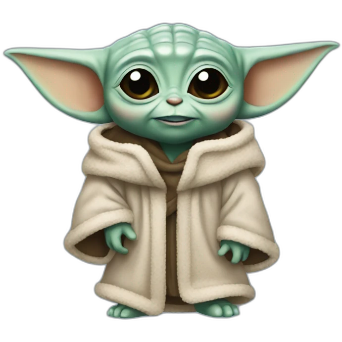 Blue baby yoda emoji
