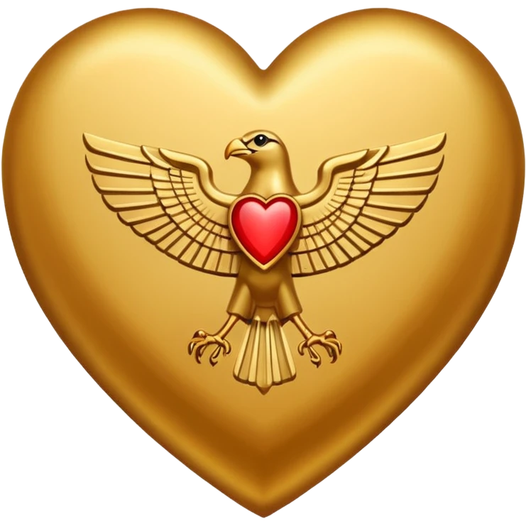 
heart and Egypt emoji