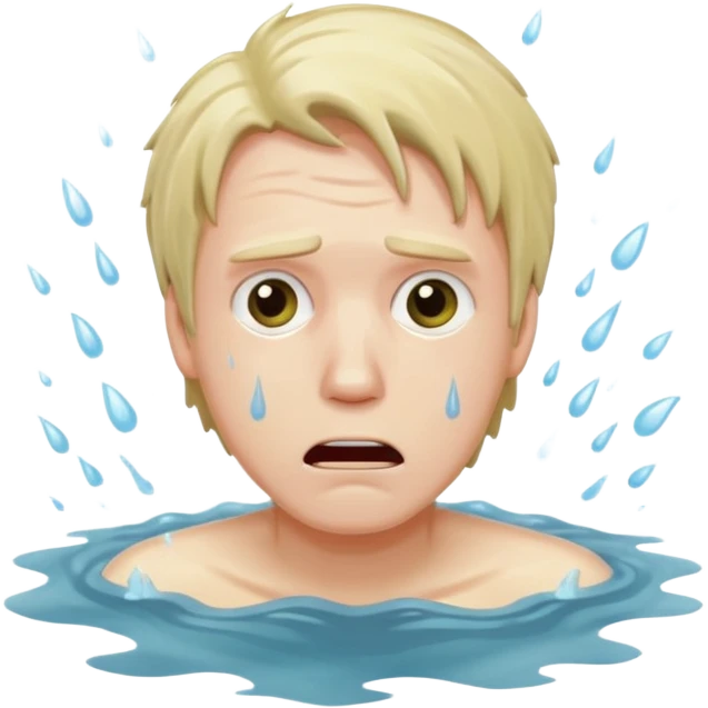 Man drowning emoji