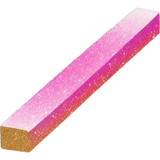 Pink ombre balance beam with glitter  emoji
