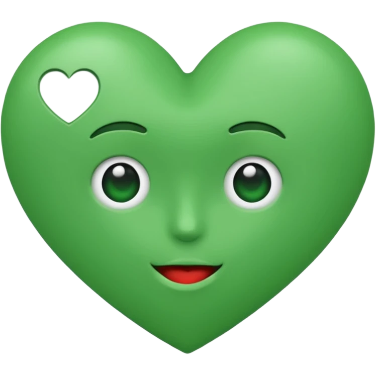 Fait une personne avec un coeur vert emoji