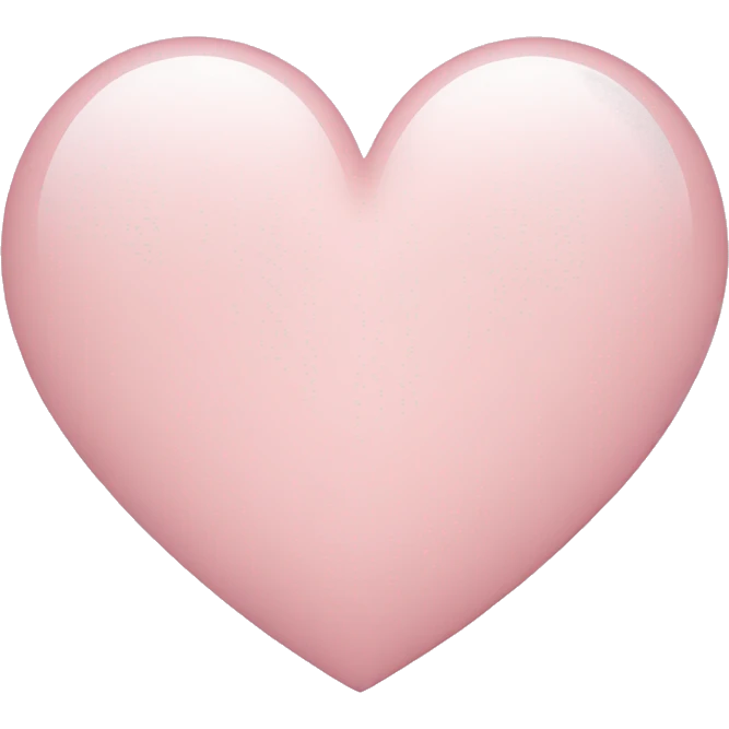 pale pink heart emoji