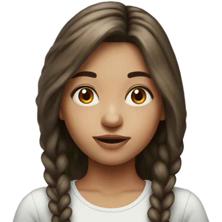realistic portrait of girl emoji