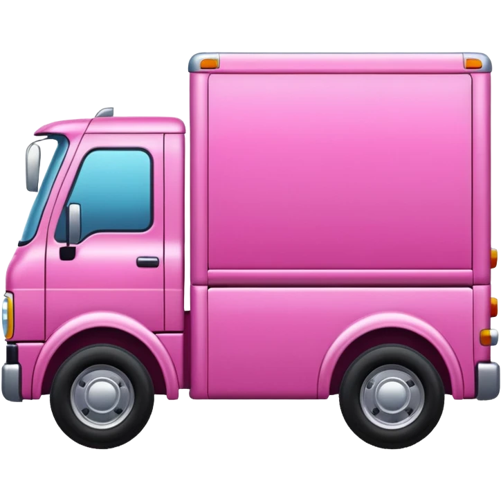 Pink truck emoji