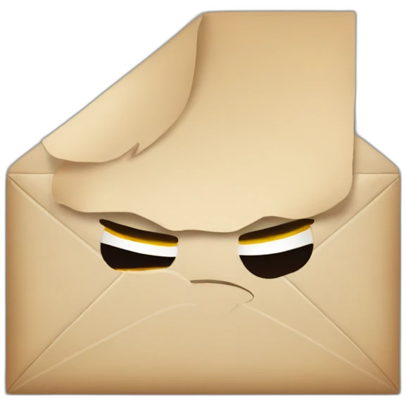 Angry mail emoji