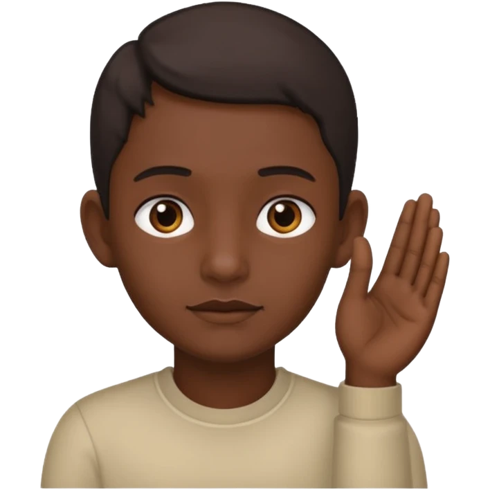 👂🏾🤏🏾 emoji