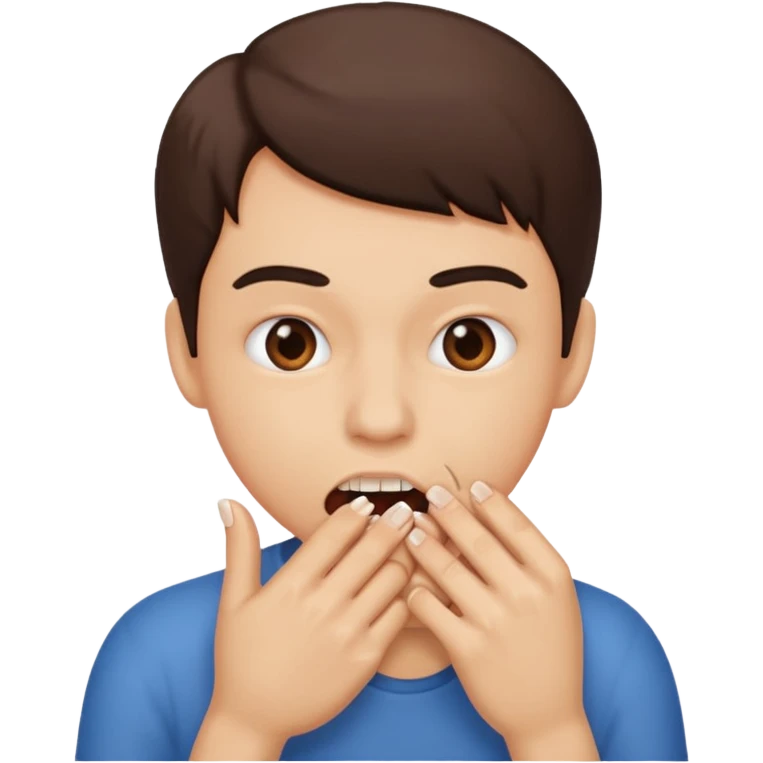 Person biting nails emoji