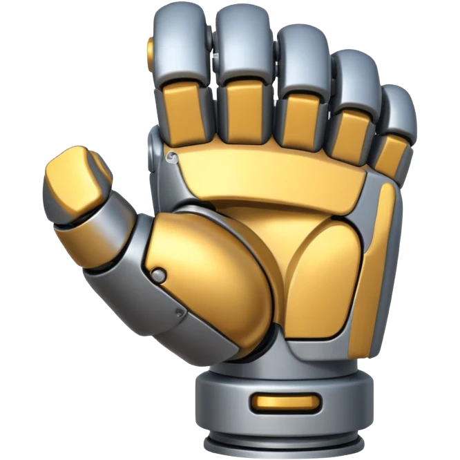 bulky robot fist, only back of fist visible emoji