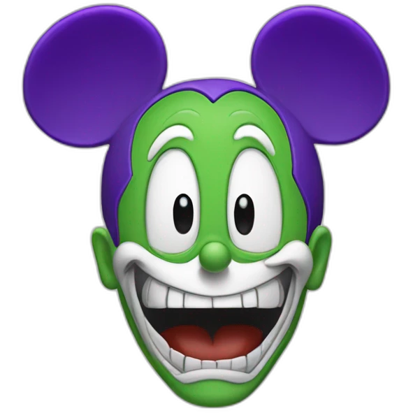 Joker-Mickey-Mouse emoji