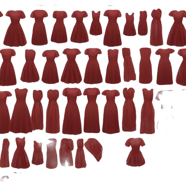 Dark red dress emoji
