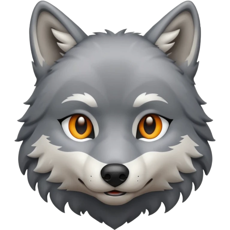 Wolf in love emoji