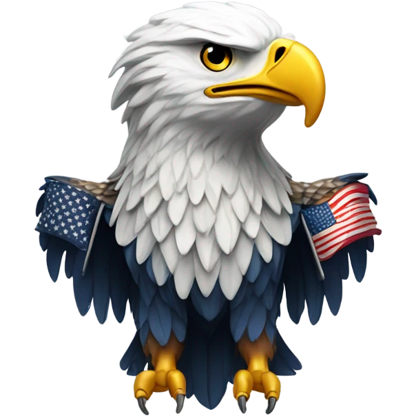 American flag eagle  emoji
