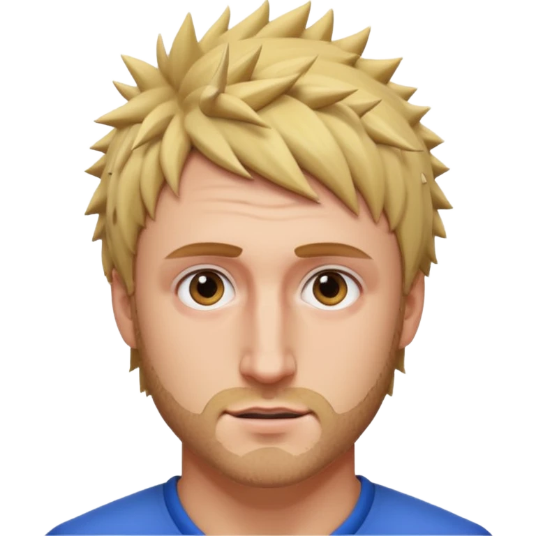 Logan Paul with a short beard and spiky hair emoji