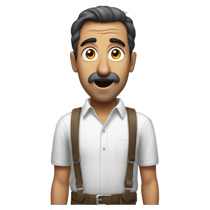 Turkish man have a surprised  emoji