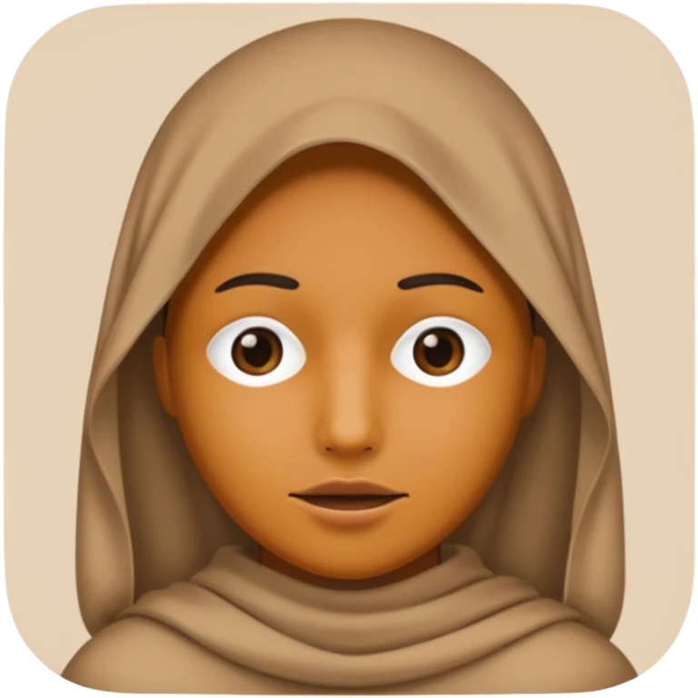 Emoji de persona tapada la cara y sin boca emoji