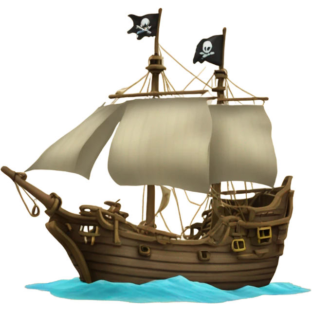 Pirate ship emoji