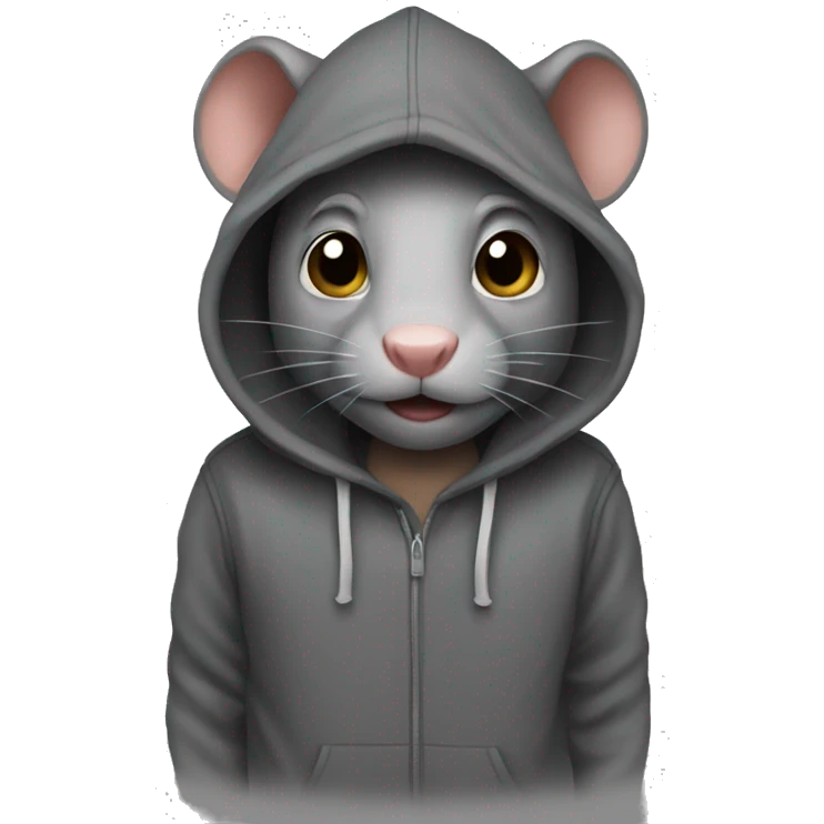 The rat in the hoodie  emoji