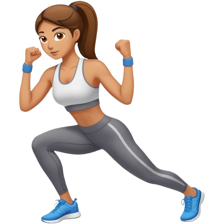 athletic woman exercising emoji