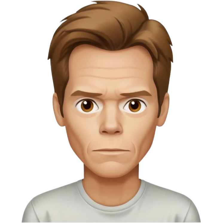 kevin-bacon cartoon wearing shirt emoji