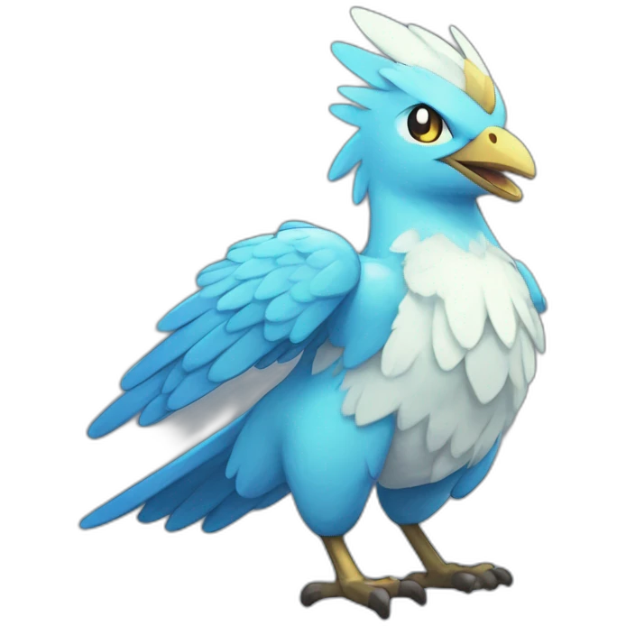 Pixel Cubbes Shiny Galar Articuno emoji